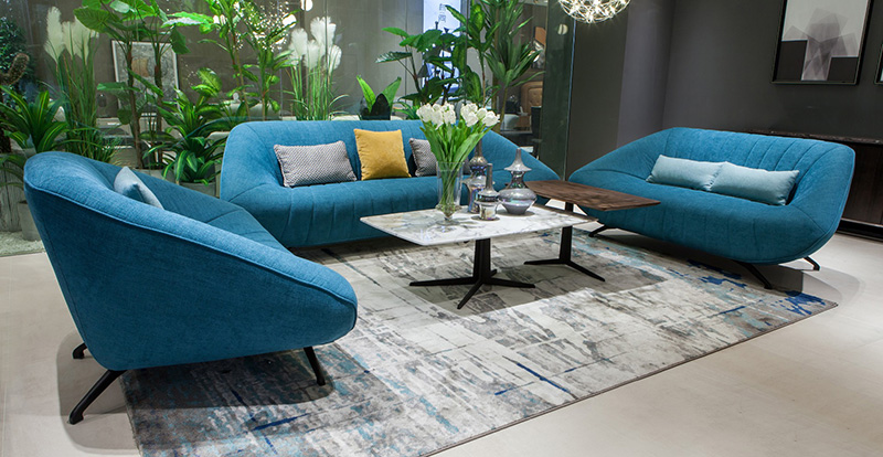 Modern Minimalist Living Room Creative Fabric Fabric Combination Canapea 107963