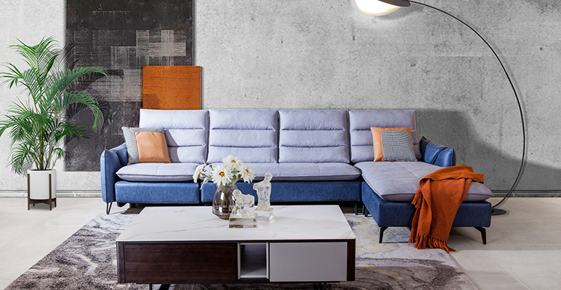 Modern Minimalist Living Tehnologie Functionala Stofa Coltar Combinatie 620069