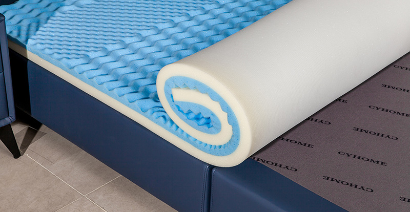 Gel Memory Foam-NJ40 Albastru Geantă compresibilă și rulabilă